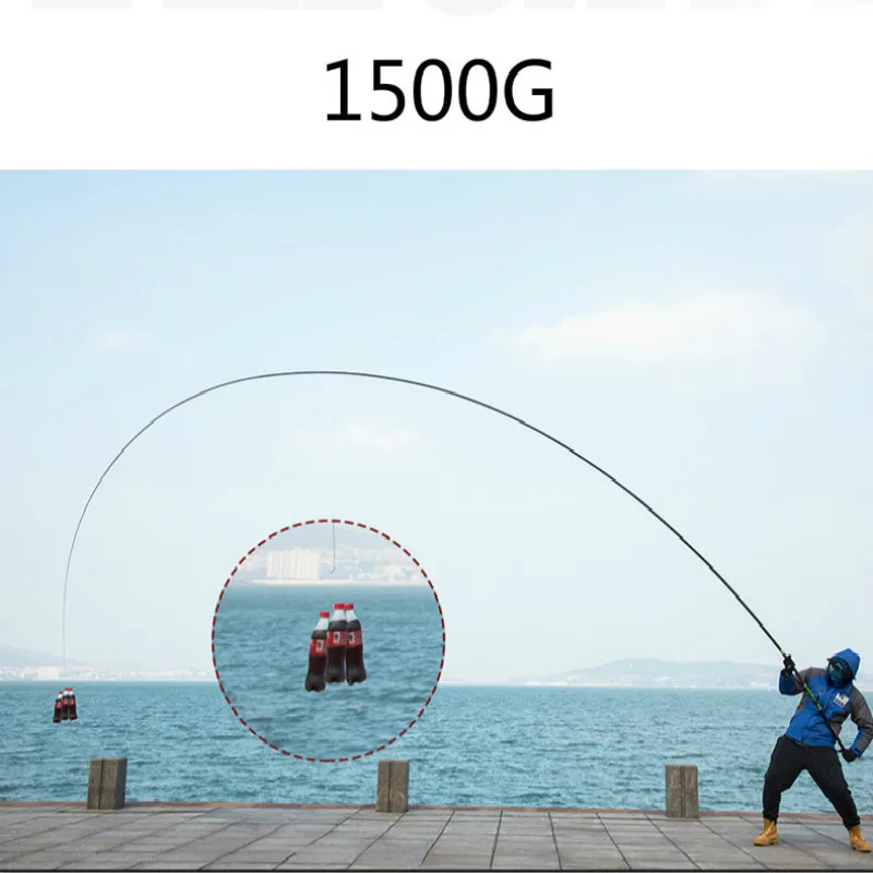 Caña De pescar telescópica De sección larga, caña De pescar De fibra De carbono, ultraligera, resistente, 8m-13m - imagen 4