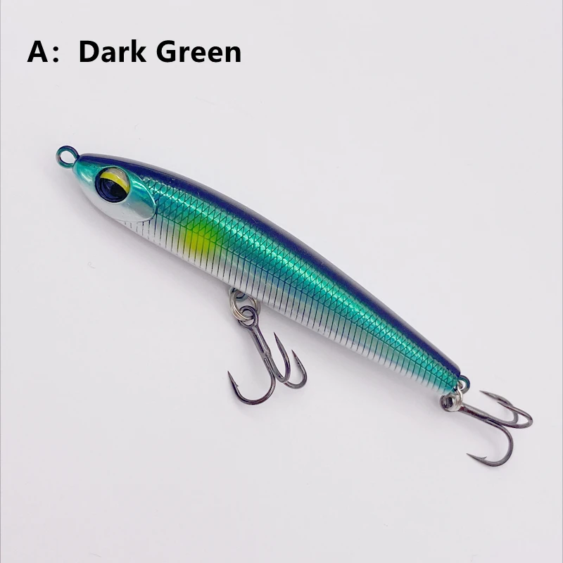 Mini señuelo de lápiz de hundimiento lento de Japón, cebo de tiro largo para buceo, trucha, perca, aparejos, Wobblers, sábalo largo, pececillo, 9g - imagen 3