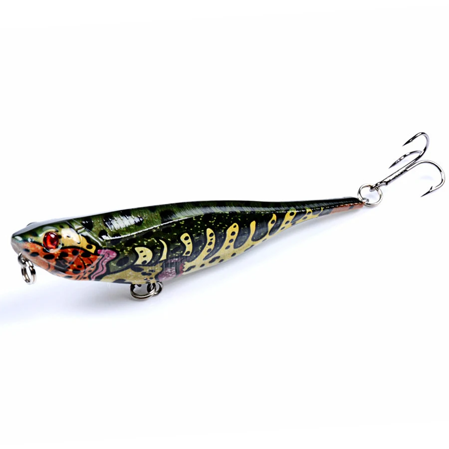 Topwater-Andador de superficie de lápiz, Señuelos de Pesca, andador, Crankbaits, Walk The Dog, cebo duro de lubina, Wobblers artificiales para aparejos de pesca - imagen 3