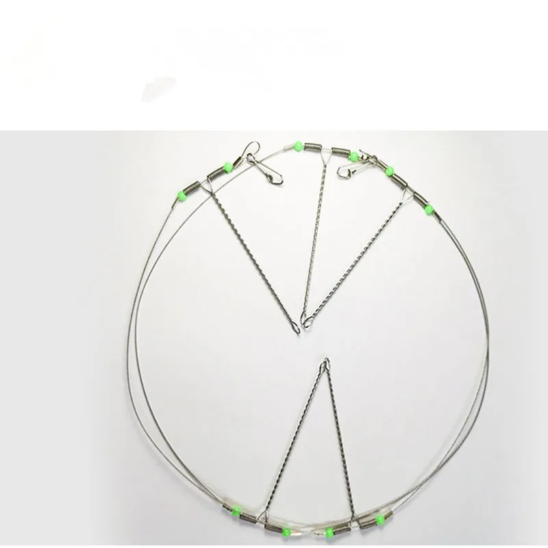 Aparejos de Pesca de mar, juego de línea de Pesca nocturna fluorescente, soporte de equilibrio de alambre de acero, antienredos, 5 uds. - imagen 3