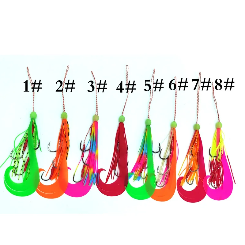 Falda de goma de silicona para remolque, repuesto para Jigs deslizantes, Tai Kabura, pulpo, Madai, calamar, pargo, Jigging, señuelo de pesca, 50 unidades - imagen 2