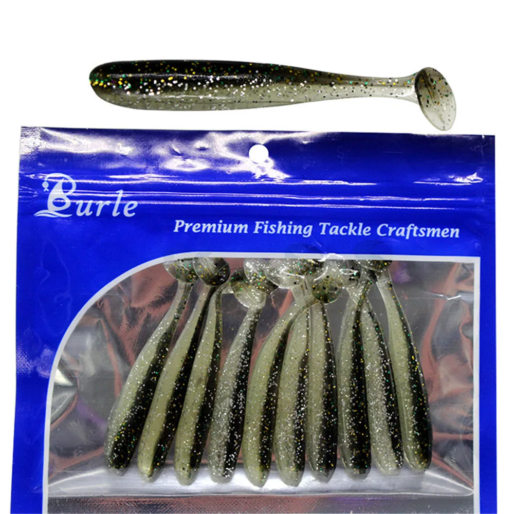 10 unids/lote señuelos blandos cebo de silicona 5,5 cm 6,3 cm 7cm 9cm para pesca en el mar Pva Swimbait Wobblers aparejos artificiales al por mayor - imagen 4