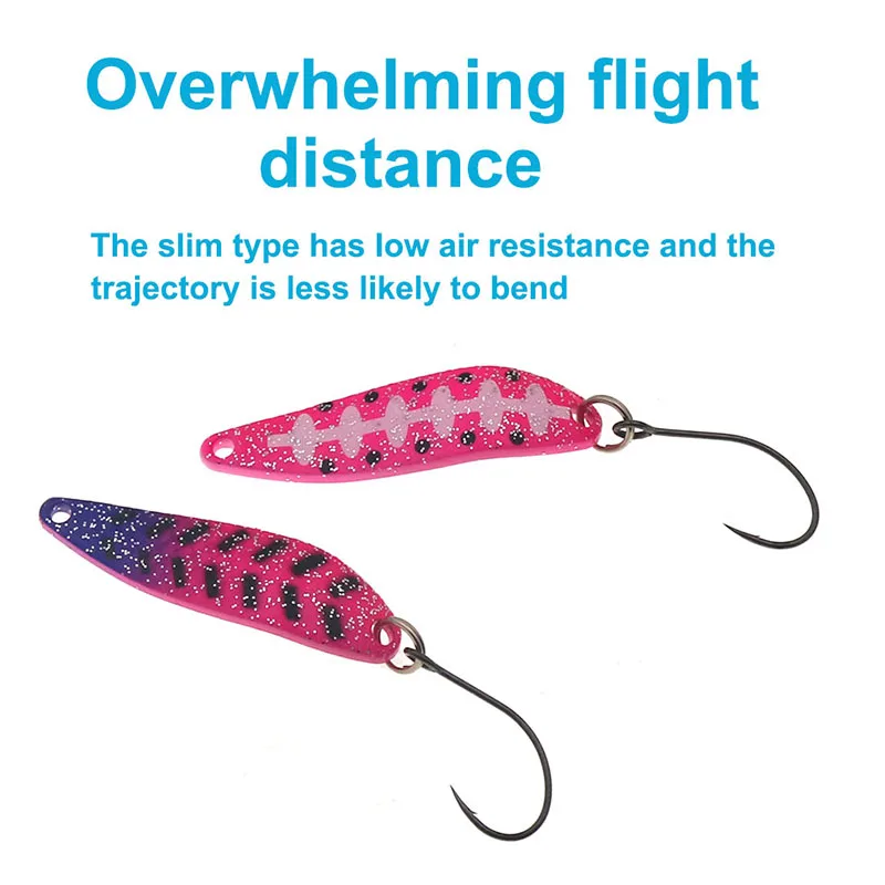 HISTOLURE  7g Metal Spoon Single Hook  Artificial Hard Bait 45mm Trout Spinner Sequins Fishing Lure Fishing Tackle - imagen 3