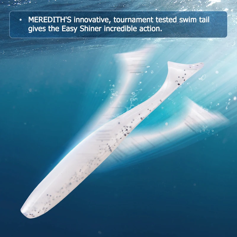 MEREDITH Easy Shiner-Cebo Artificial de silicona suave, 50mm, 75mm, 100mm, 130mm, doble Color, señuelos para carpa - imagen 2