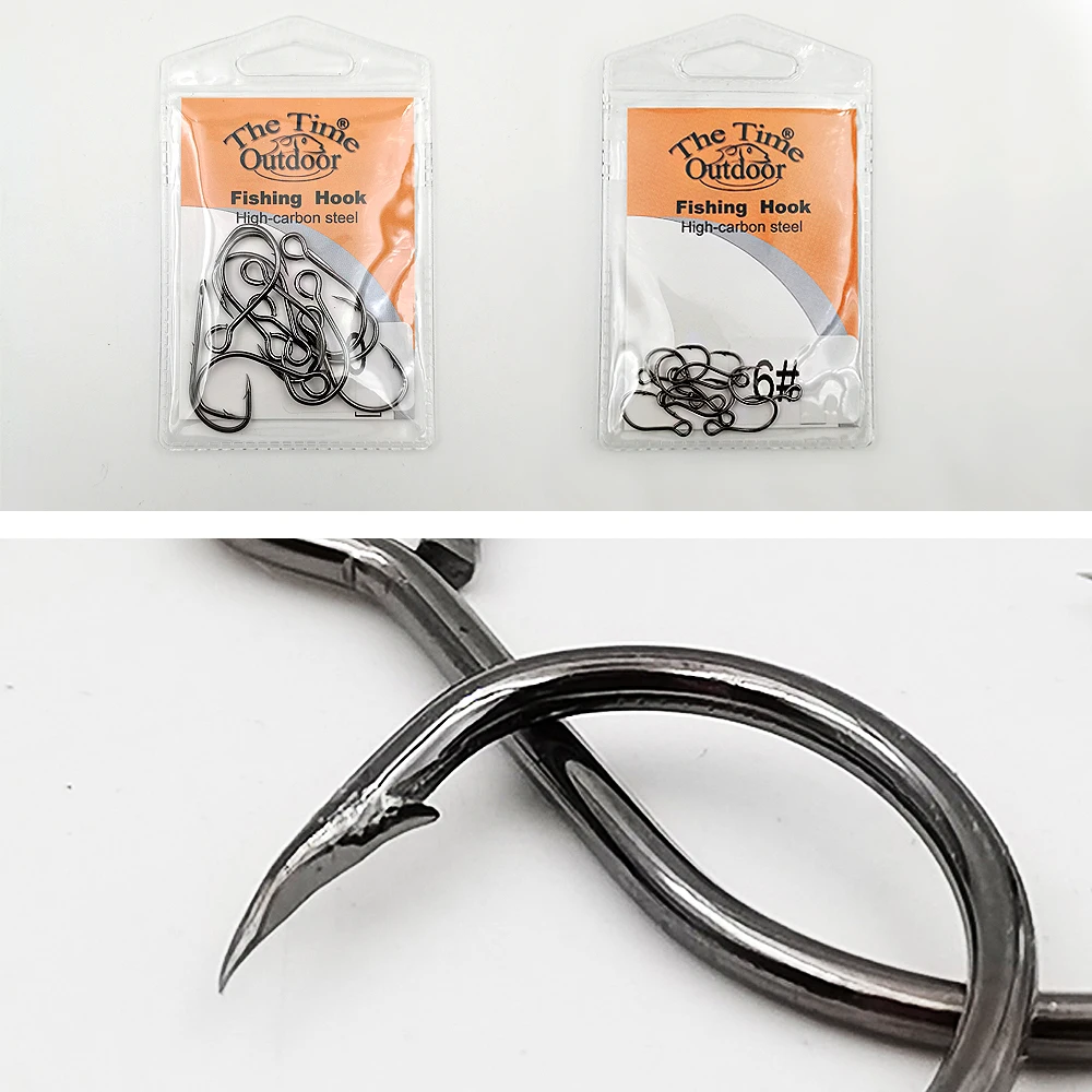 Castfanatic-anzuelo de ojo grande y afilado, anzuelo de pesca con púas sin púas, anzuelo de repuesto para pececillos, Crankbait Stickbait Wobblers - imagen 4