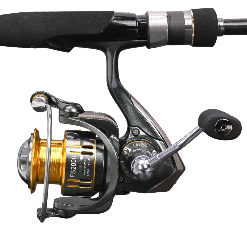 Rueda de Pesca giratoria de doble línea, carrete de Pesca superligero de fundición larga, agua dulce/de mar, doble uso, 2000 - imagen 2
