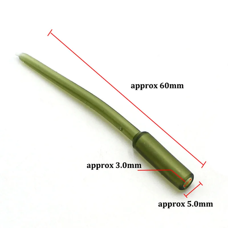 Aparejos de pesca de plomo en línea suave, mangas antienredos, aparejos de pesca gruesos, 10 Uds. - imagen 2