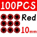100pcs 10mm Red