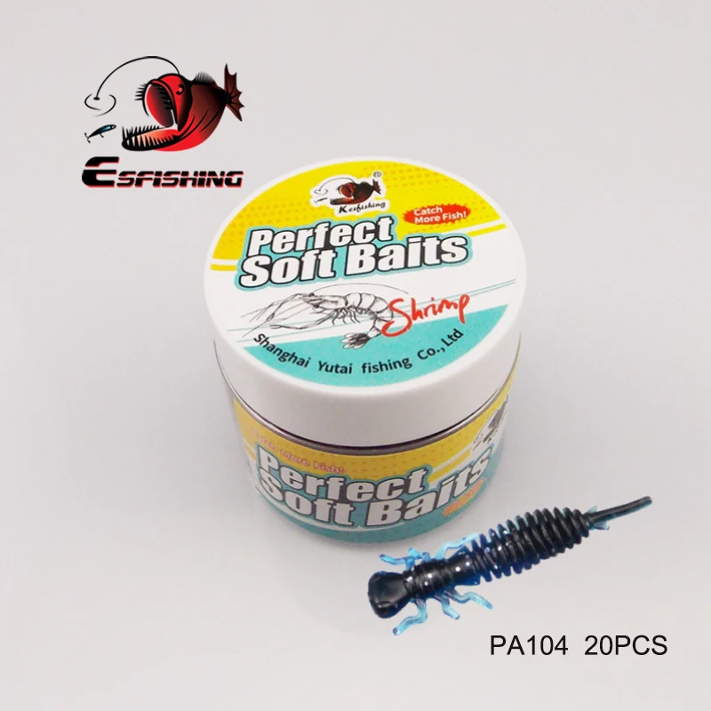 KESFISHING cebo blando Larva 50mm 20 piezas gusano Leurre Peche Jig señuelo aparejos de pesca mejores cebos artificiales para pesca - imagen 3