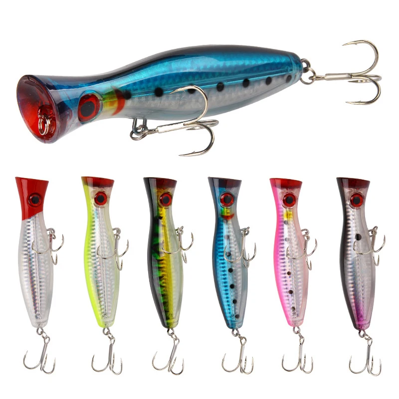 1 unidad de Señuelos de Pesca grandes, 12,5 cm, 40g, cebo Popper, cebo Artificial duro, Crankbait, Jigbait, Wobblers, Lucio, perca, aparejos de pesca - imagen 2