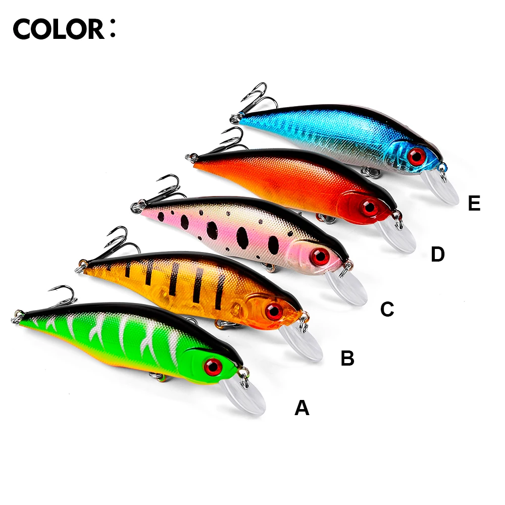 VALHALLA-señuelo flotante para pececillos, 5 unidades, 9,5 cm, 12g, cebo de pesca de fundición Artificial duro Wobblers Topwater Crankbait, aparejos de pesca - imagen 5