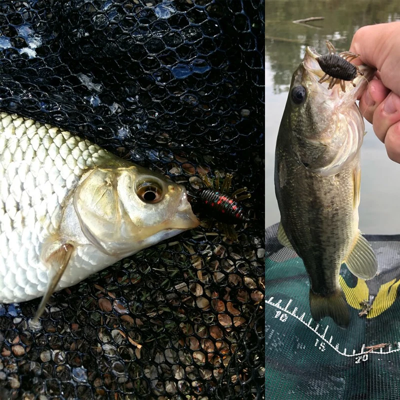 Señuelo suave de gusano de Larva de pesca D1, 30mm, 1,1g, cebo flotante de silicona, Swimbait Artificial de agua dulce para accesorios de trucha y perca - imagen 3