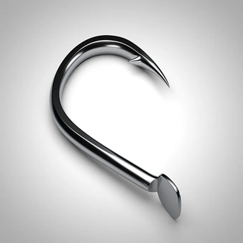 50 Uds gancho de pesca de acero de alto carbono Pequeña roca gancho afilado y púas 1-14 # carpa pesca abordar - imagen 4