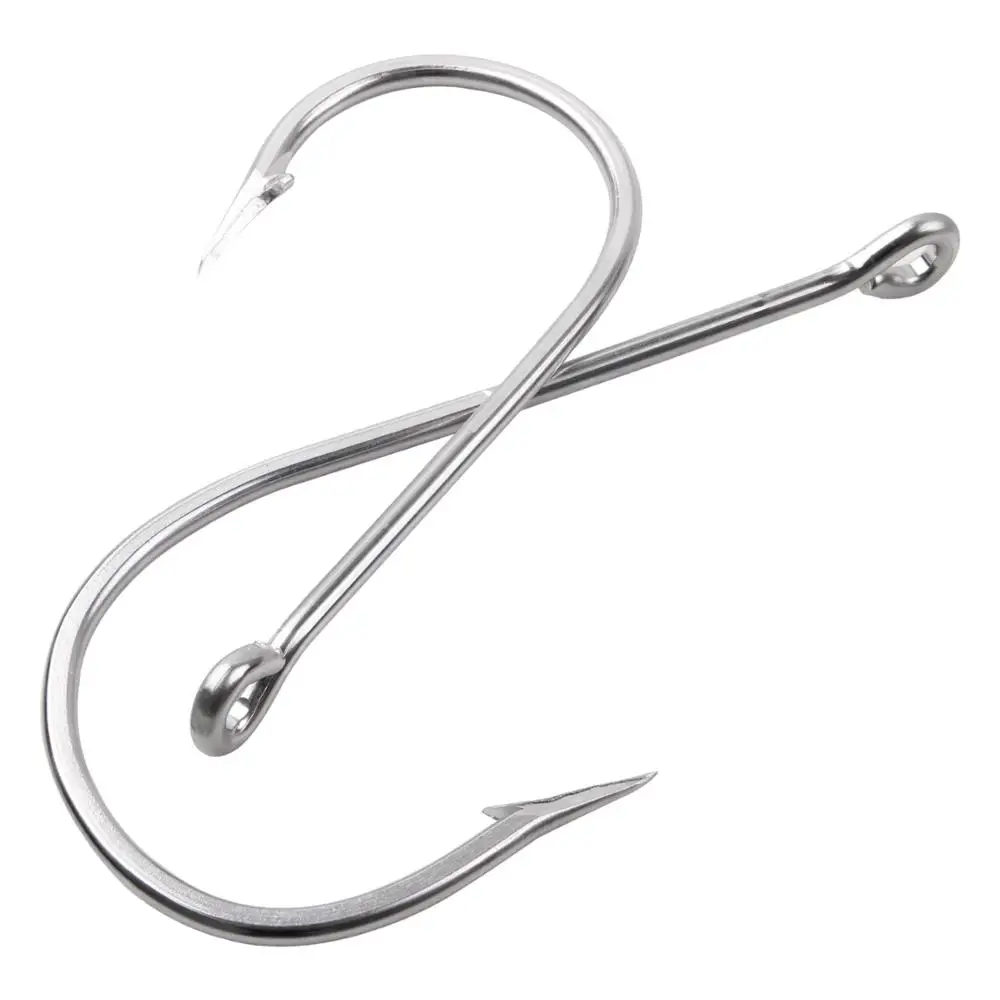 1 Uds. Anzuelos de pesca grandes de acero inoxidable, anzuelo de pesca de atún grueso de juego grande 7731 20/0 - imagen 3