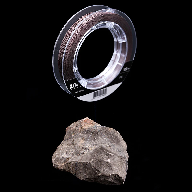 Línea de pesca de 4 hilos trenzados de 100m, paquete de equipo de pesca, núcleo de alambre, línea de pescado de caballo fuerte, línea de desgaste de agua antimordedura - imagen 4