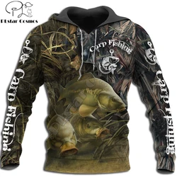 Sudadera con capucha para pesca de carpa – Estampado 3D