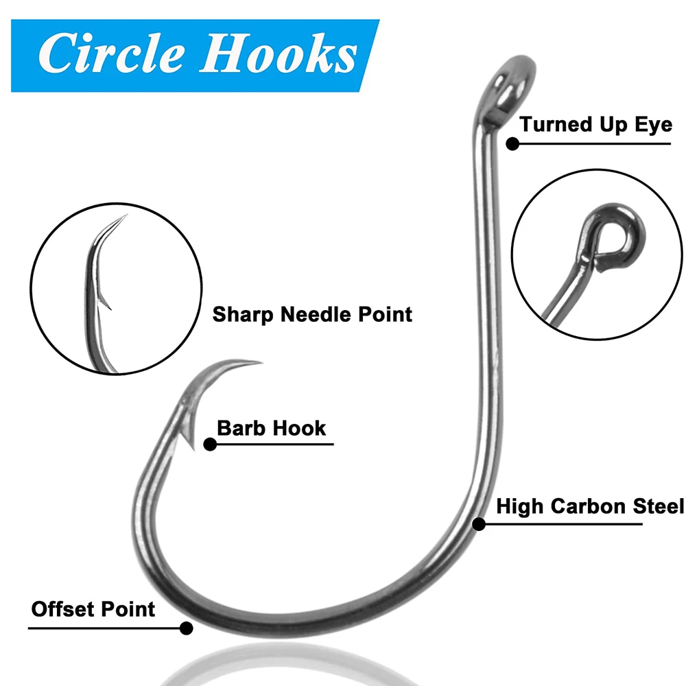 Kit de anzuelos de pesca, anzuelos circulares de pulpo, anzuelos de Baitholder, Bobbers, hundidor de tiro dividido, para trucha y lubina, 228 Uds. - imagen 4