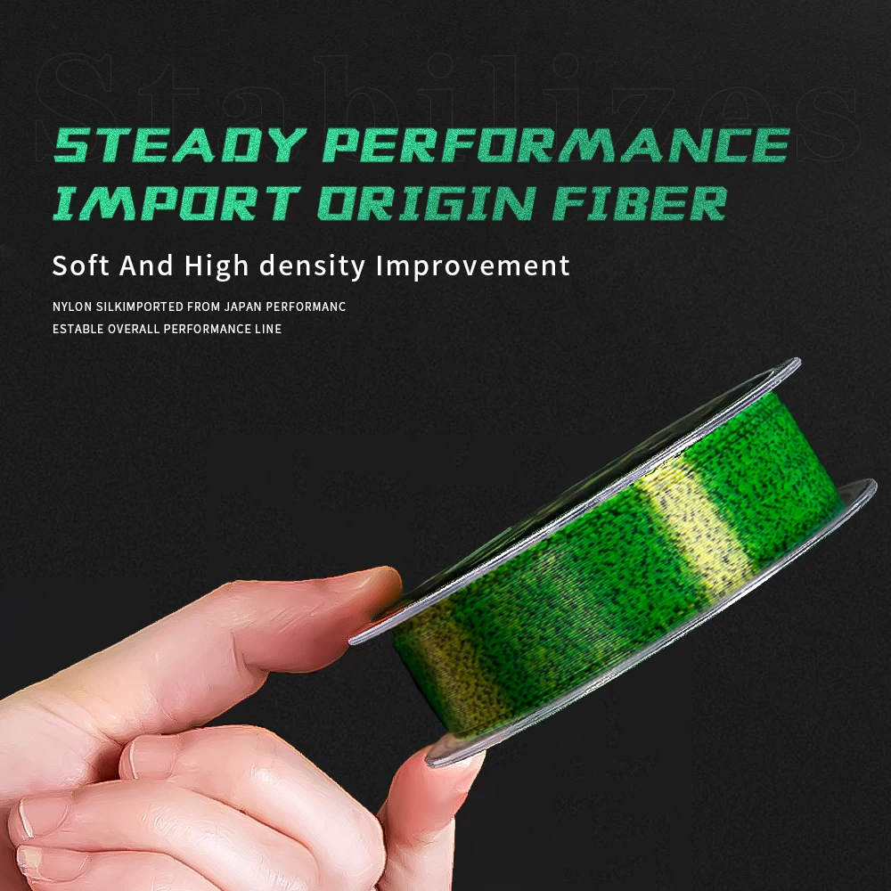 SOLOKING 100M/500M Invisible Nylon Fishing line Speckle Carp Fishing Line Invisible In Water 5lb-27lb Super Strong Nylon Line - imagen 2