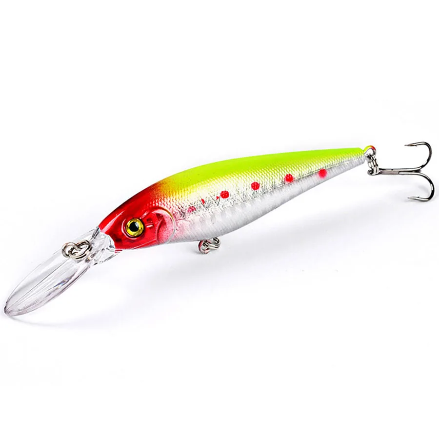 Señuelo de pesca Jerkbait Minnow Crankbaits, accesorios/aparejos/engranaje Wobbler para curricán/pez/Lucio, cebo Artificial, carpa dura, 1 ud. - imagen 2