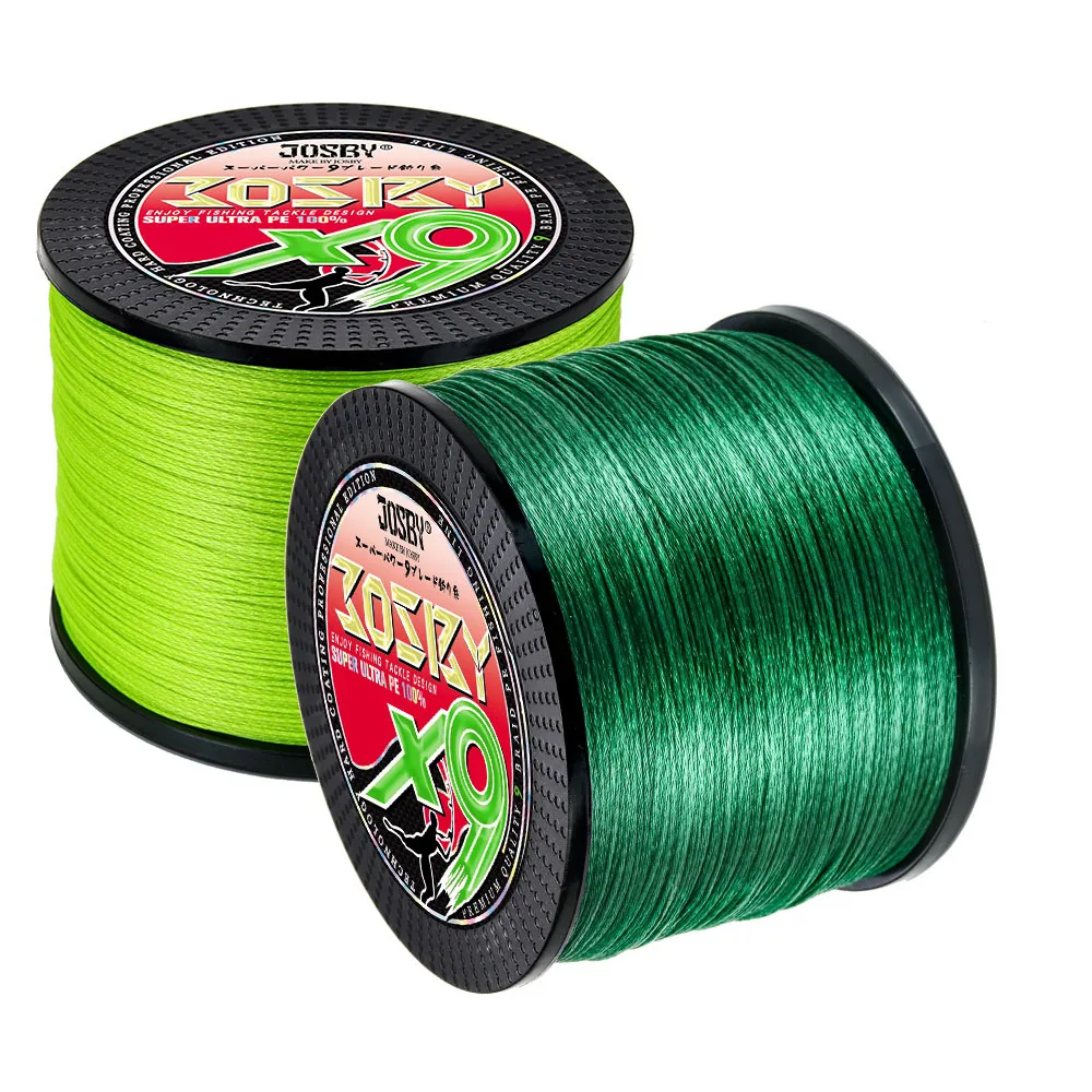JOSBY-sedal de pesca trenzado X9 PE, 9 hebras, de multifilamento 22-100LB, para carpa, para pesca en agua salada - imagen 4