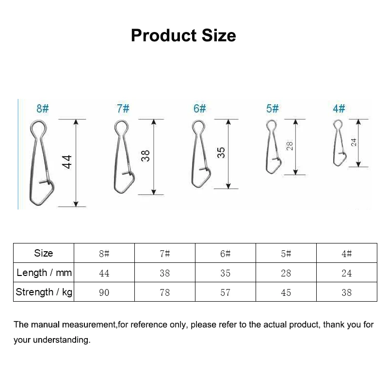 1000/2000/3000 Uds. Accesorios giratorios de acero inoxidable conector a presión de Pin fuerte herramientas de equipo de Pesca de carpa Pesca Peche - imagen 5