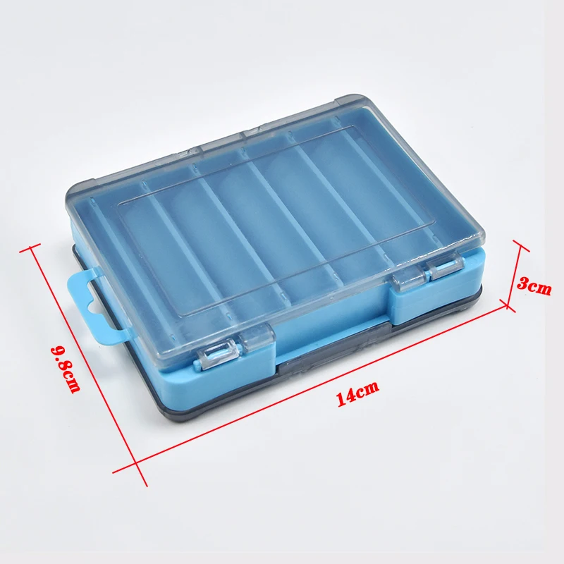 Caja de aparejos de pesca de doble cara, 12 celdas, caja de almacenamiento de anzuelos de cebo, accesorios de herramientas de pesca, Wobblers - imagen 5