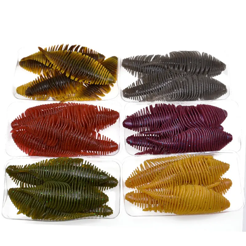 JYJ-señuelo suave de 8,5 cm y 6g para pesca, cebos de silicona, goma suave para pesca, Swimbait, Artificial, leurre souple - imagen 5