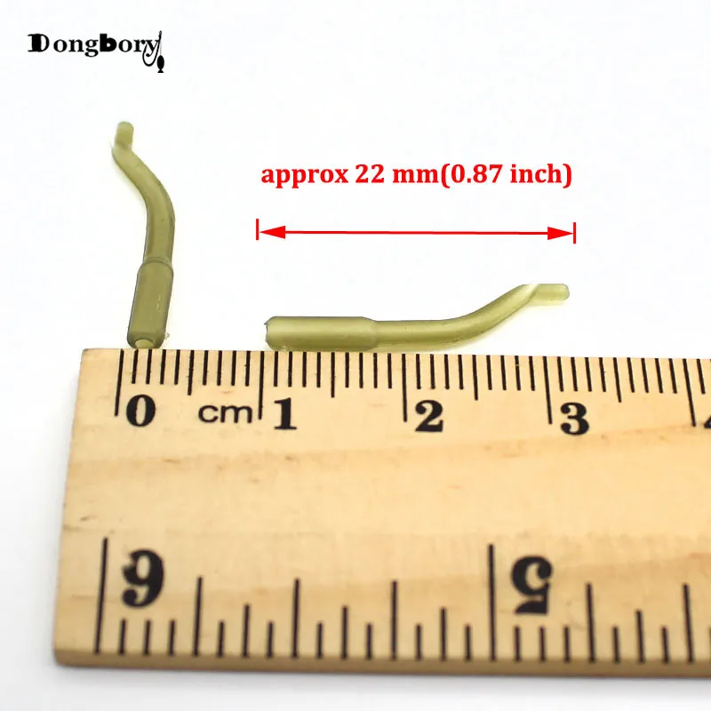 Accesorios de pesca de carpa, aparejos de pesca con gancho de goma, alineador de línea de manga, Micro camuflaje, Terminal de Color, aparejo giratorio para el pelo, 20 piezas - imagen 2