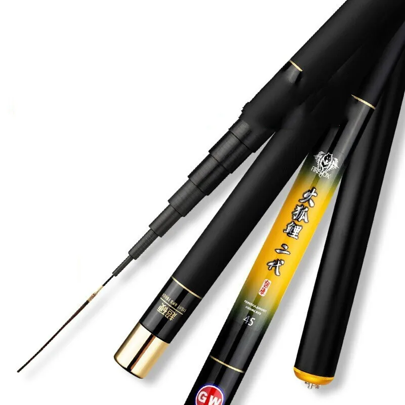 Caña De pescar De carbono para carpa, aparejos De Pesca Olta superligeros De sección corta, 3,6/4,5/5,4/6,3 m - imagen 2