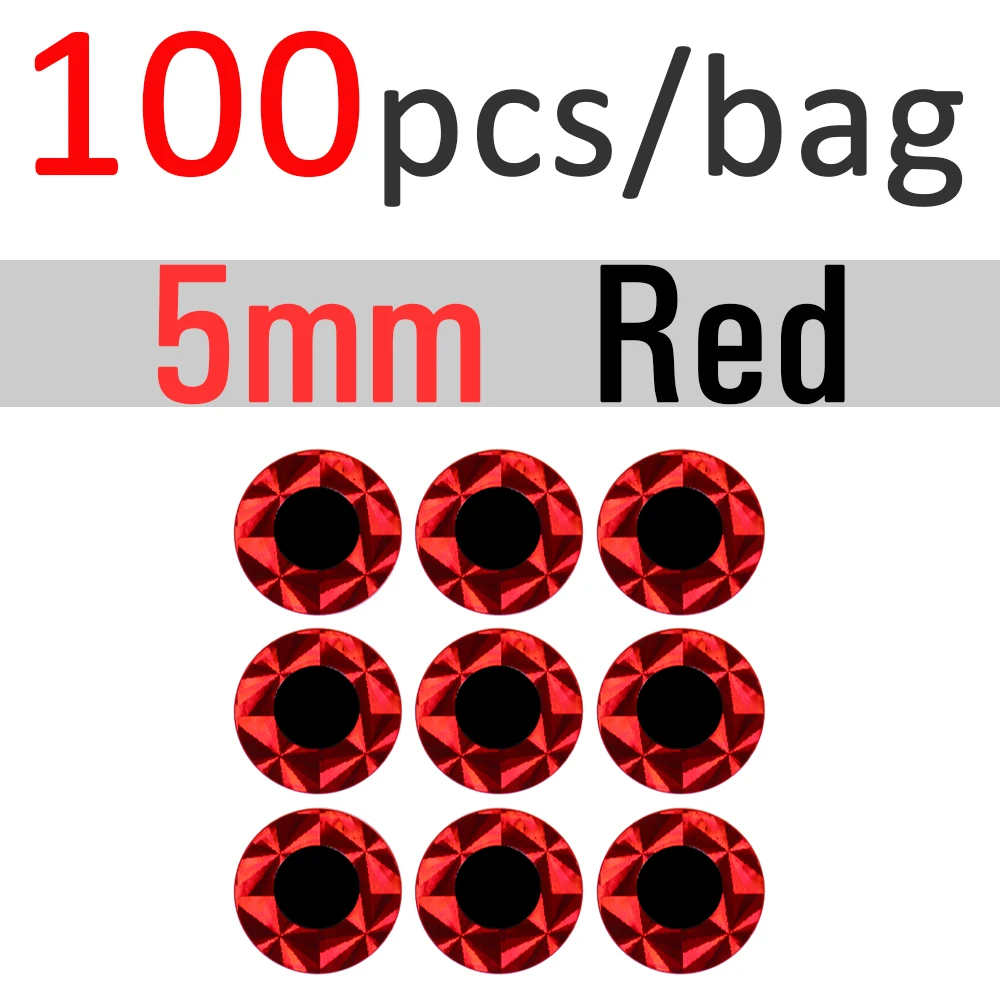 5mm Red 100pcs
