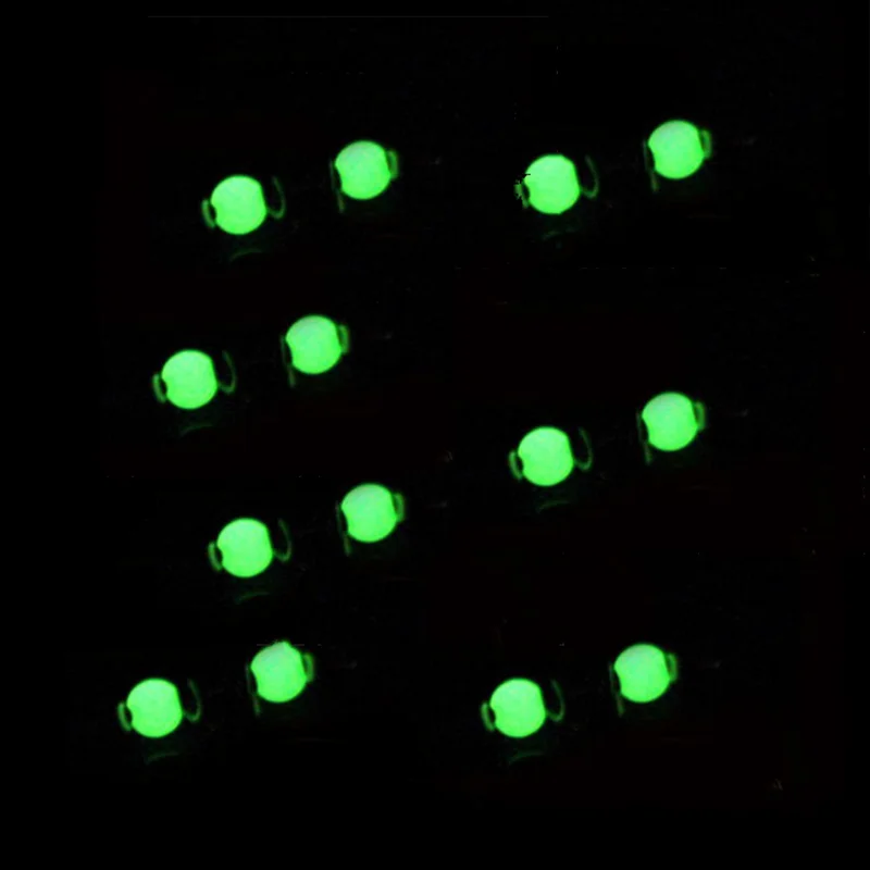 Caliente 5 uds luminoso en forma de T 3 vías línea cruzada giratorio con cuentas de perlas giratorios de pesca anzuelos conector de anzuelos de pesca - imagen 5