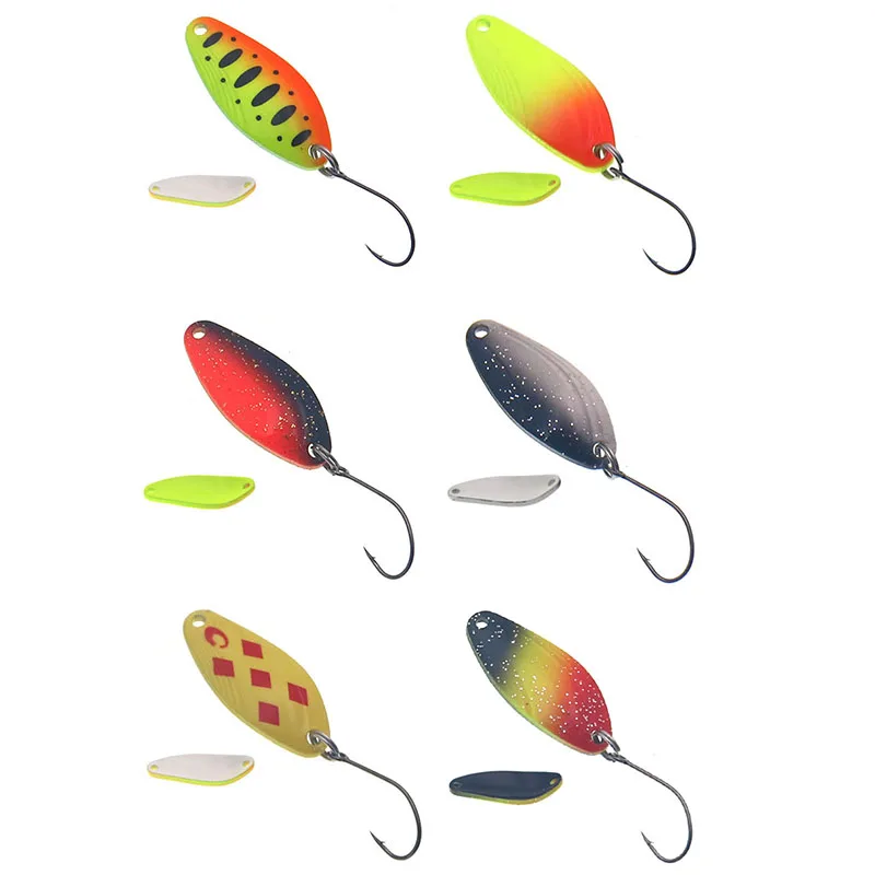 HISTOLURE 4,5g cuchara de Metal señuelo de pesca de trucha gancho único Micro Wobbler cebo señuelos de fundición Artificial para perca de lubina - imagen 2