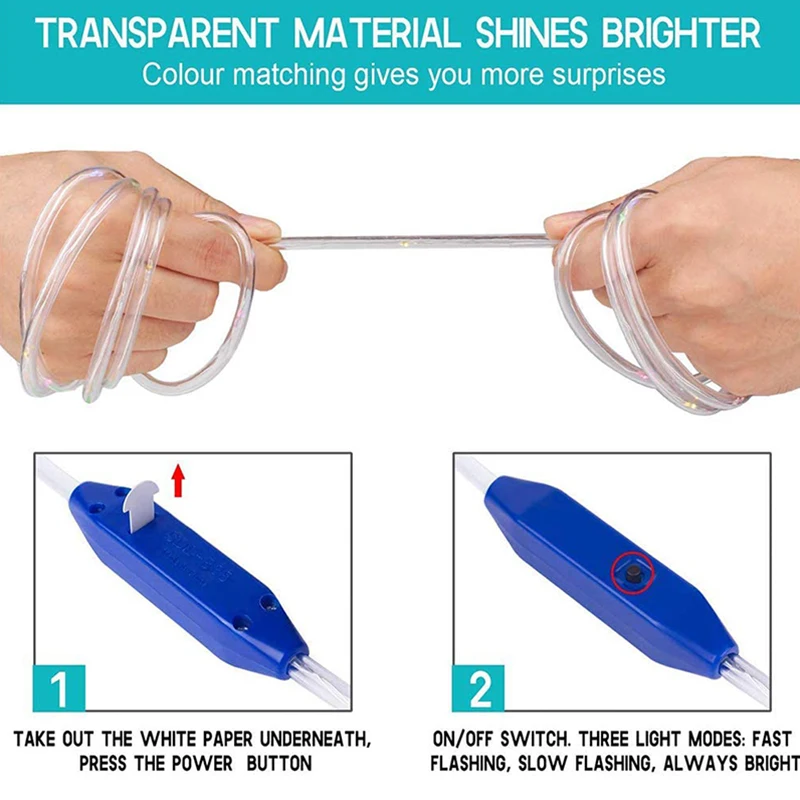 Cuerdas de saltar de Fitness Crossfit para niños, luz LED para saltar, cuerda de ejercicio corporal luminosa para el hogar y la escuela, Color aleatorio - imagen 5