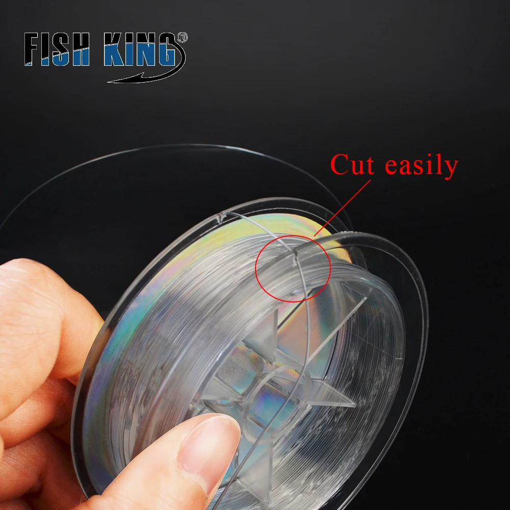 FISH KING 100M Nylon 4.14LB-34.32LB línea de pesca líder línea de pesca monofilamento línea de pesca de carpa fuerte - imagen 5
