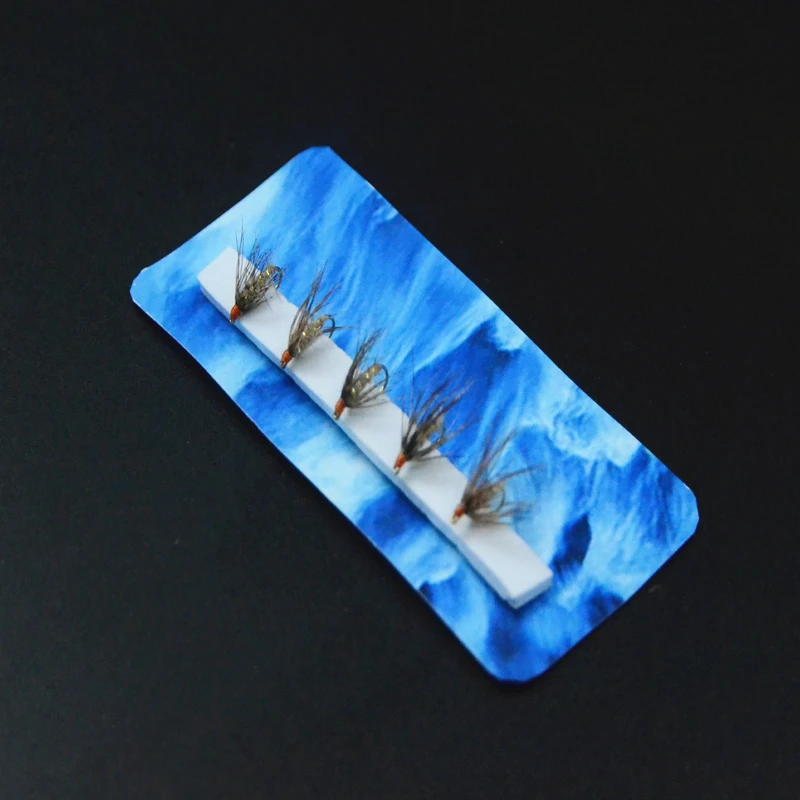 Señuelo de pesca con mosca, 5 unidades, moscas húmedas, 12 #, patrón de subsuperficie de pesca de trucha araña de marcha, fascinante - imagen 5