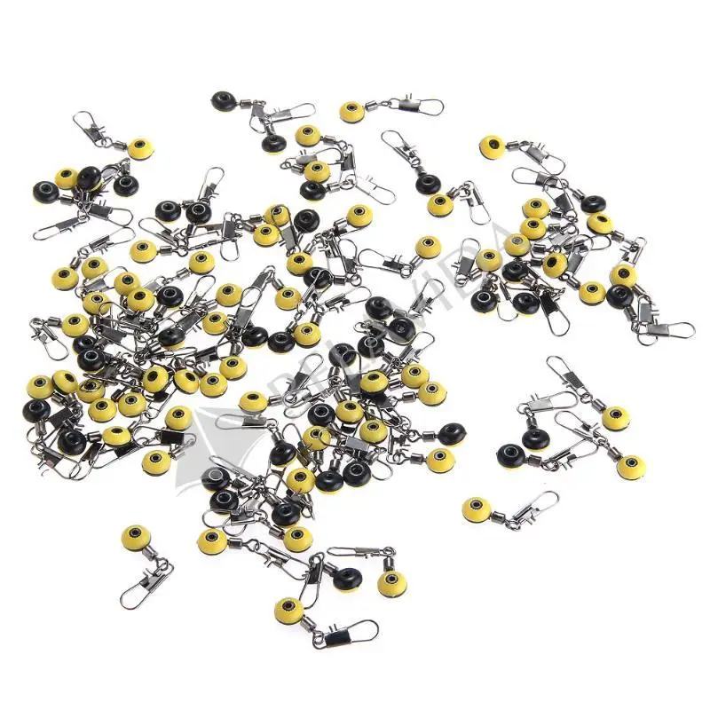 Conectores de bolas espaciales para el agua salada, herramientas de pesca de plástico medio, con nudo de Metal, 20 piezas - imagen 4