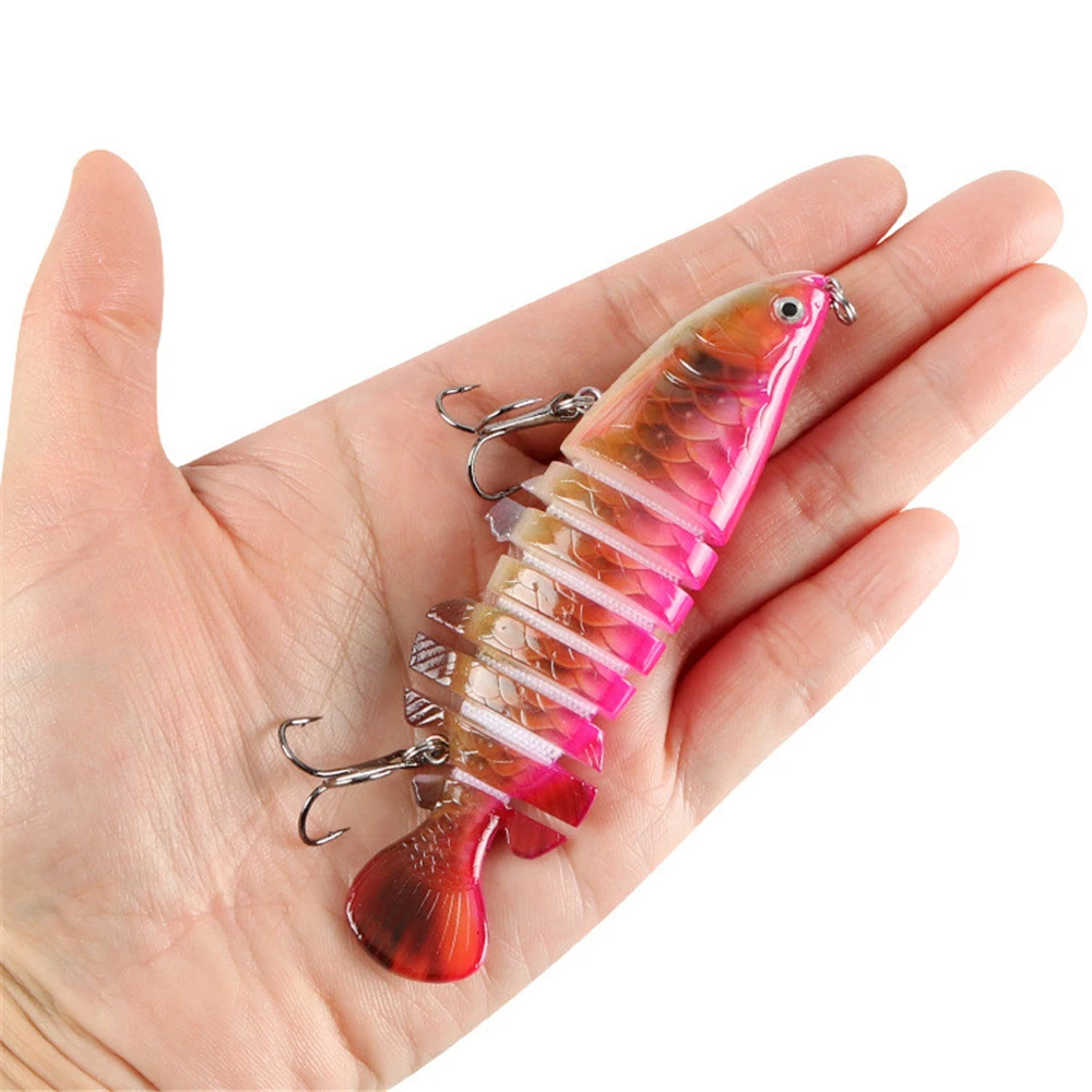 Señuelos de Pesca de piezas, cebo Artificial de 11cm y 18,6g, multisección, SwimBait, Crankbait, JerkBait, curricán, Lucio, Carpa, 1 unidad - imagen 5