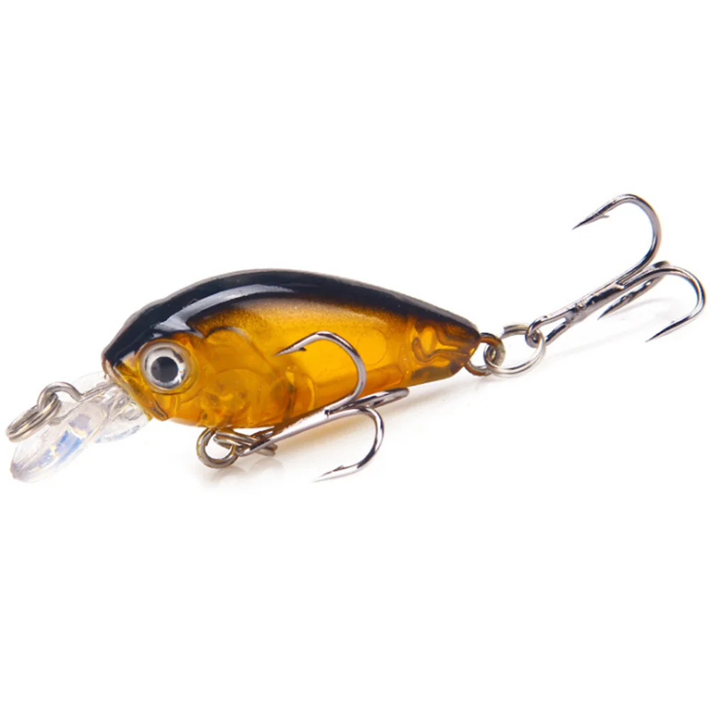 Un pequeño señuelo de pesca brillante con múltiples ganchos diseñados para captar peces