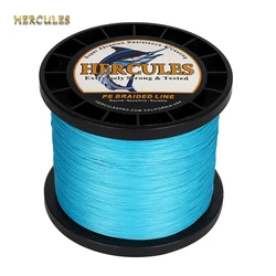 Hilo de pescar trenzado Hercules-PE, 9 hebras, multifilamento de tiro largo, barco oceánico, 1000m, accesorios de herramientas de pesca, 10LB-320LB