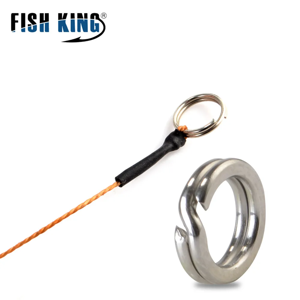FISH KING-comedero de 20-80g, dos ganchos de longitud, 48cm, jaula de cebo para pesca de carpa, plomada giratoria con línea de anzuelos para aparejos de pesca - imagen 4