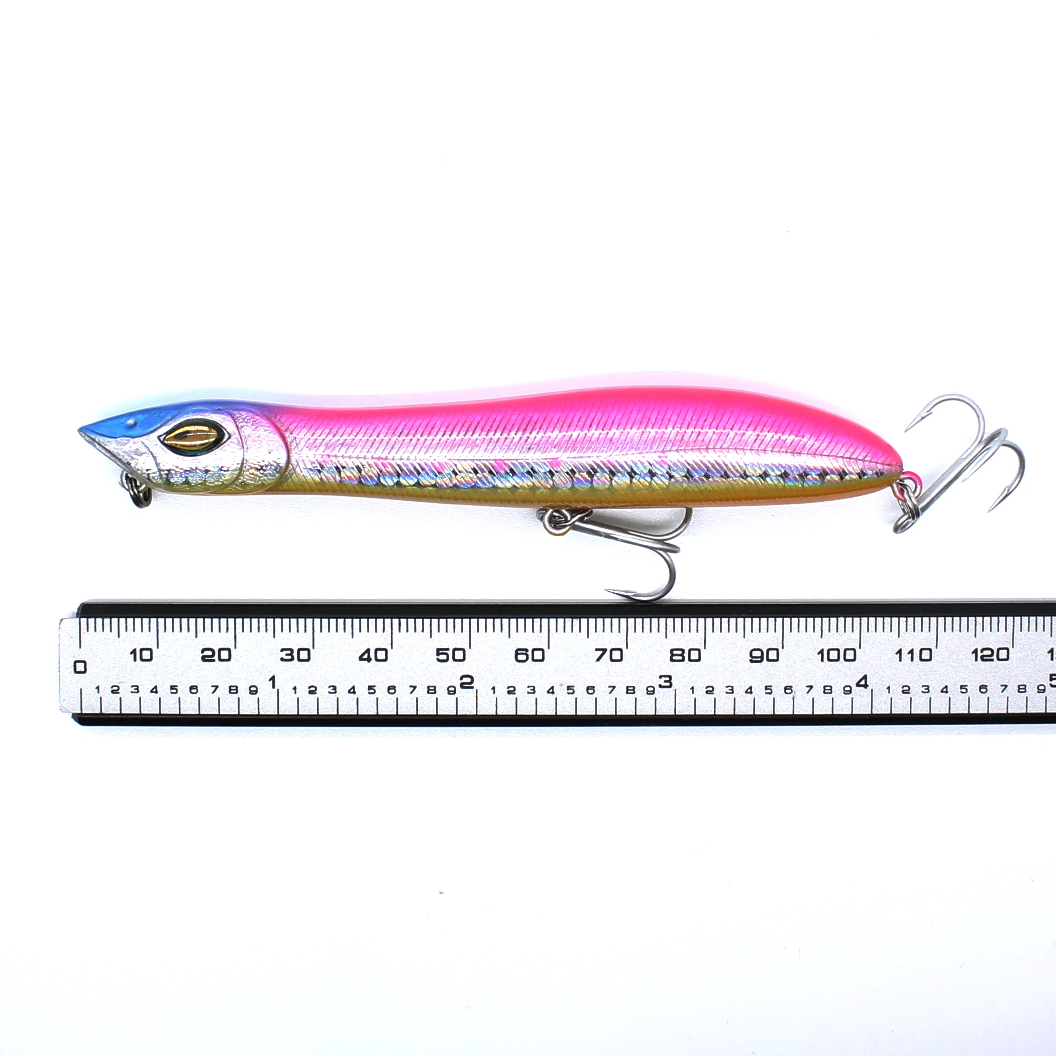 AOCLU-señuelo de pesca de 105mm, 9g, cebo duro de larga distancia, cabeza de serpiente, ojos malvados 3D - imagen 4