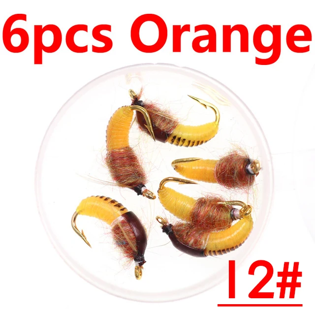 6PCS orange size 12