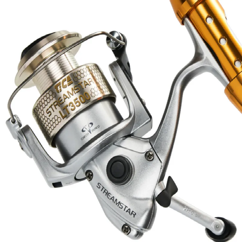 Carrete de Pesca de Metal superligero, rueda giratoria de acero inoxidable, poste de mar, izquierda y derecha, 3 rodamientos de bolas, alta calidad - imagen 2