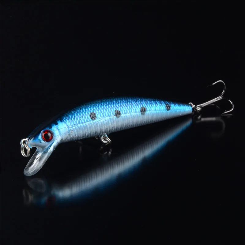 Señuelos de Pesca de pececillos, cebo duro Artificial de 10g, Wobblers Crankbait, Perch, ojos 3D, Lucio, carpa, lubina, flotante, Swimbait, 1 unidad - imagen 5