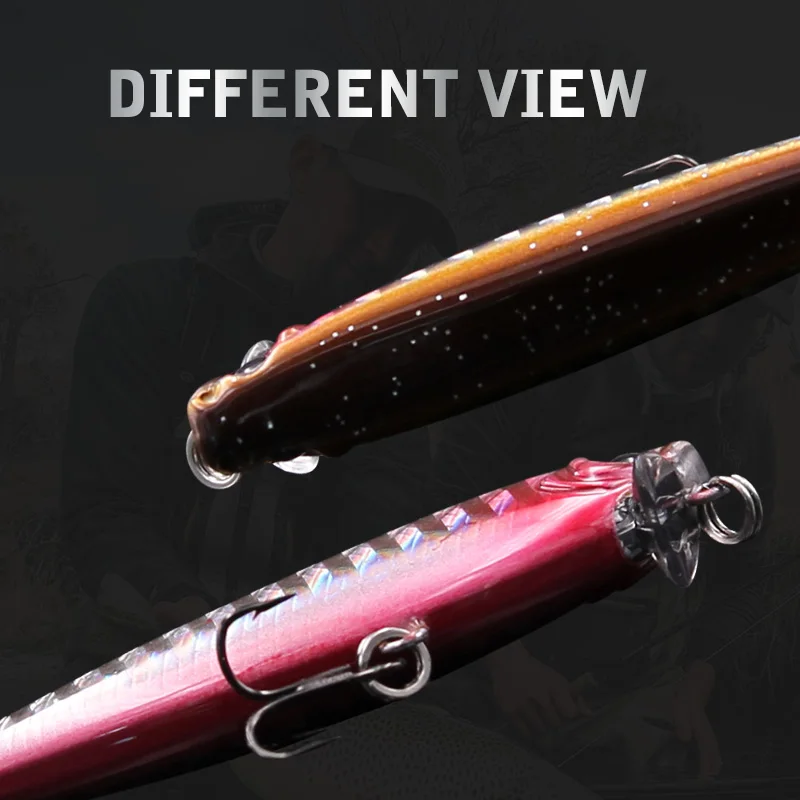 Wondershot A12 5,5g 55mm hundimiento Minnow cebo duro señuelo de pesca Artificial superficie agua Crankbait Bass Wobbler Jerkabait - imagen 3