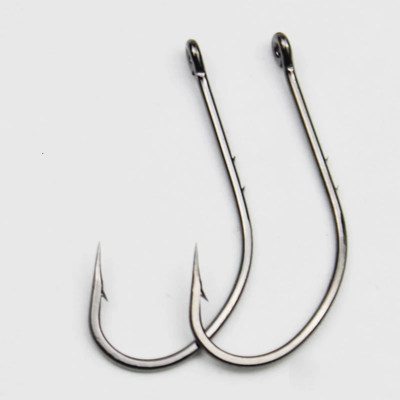 2000 Uds anzuelo doble espalda púas espina mango largo vástago boca torcida insecto cebo carpa pesca con mosca aparejos Accesorios Pesca