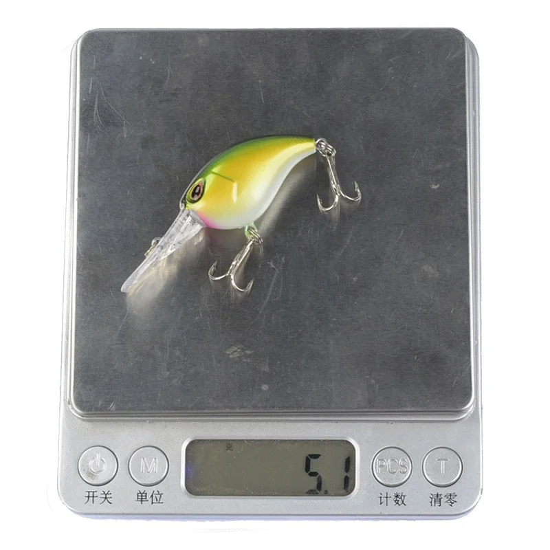Crankbait de hundimiento, Wobblers de Pesca de 5,1g y 6cm, cebo Artificial de manivela, señuelo de Pesca de lubina, Pesca de curricán, aparejos de Pesca de carpa, 1 ud. - imagen 5