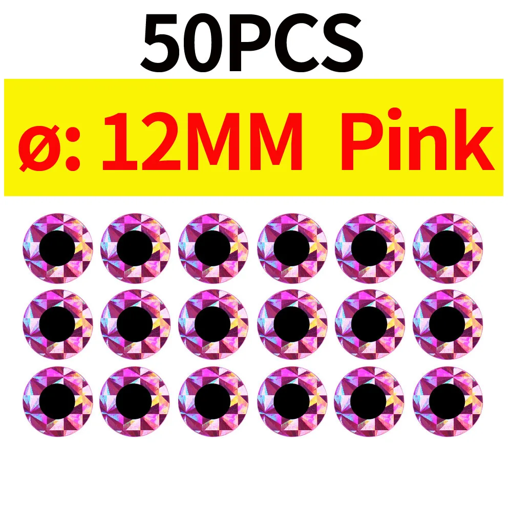 50pcs 12MM Pink
