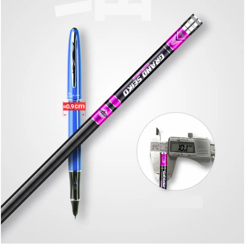 Caña de pescar de carbono, caña de pescar de 3,6 m-7,2 m, 46T, 28 Tonalty, sección corta, caña de pescar de Taiwán con doble mango - imagen 5