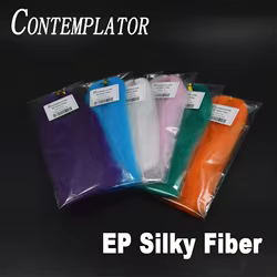 Serpentinas de fibra sedosa para moscas de trucha - 15 colores